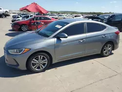 Salvage cars for sale at Grand Prairie, TX auction: 2018 Hyundai Elantra SEL