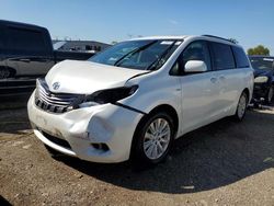 Salvage cars for sale at Elgin, IL auction: 2016 Toyota Sienna XLE