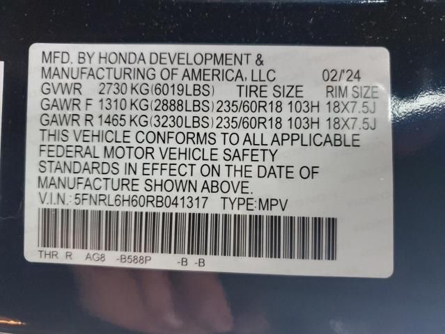 2024 Honda Odyssey EXL