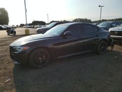 Salvage cars for sale at East Granby, CT auction: 2021 Alfa Romeo Giulia TI