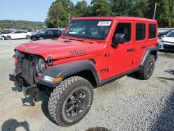 Jeep salvage cars for sale: 2021 Jeep Wrangler Unlimited Sport