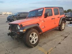 Salvage cars for sale at Grand Prairie, TX auction: 2020 Jeep Wrangler Unlimited Sport