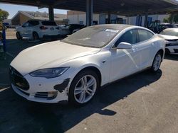 Salvage cars for sale at Hayward, CA auction: 2013 Tesla Model S