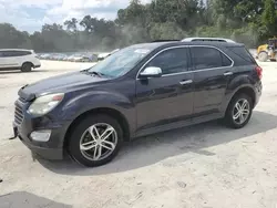 Chevrolet Equinox ltz salvage cars for sale: 2016 Chevrolet Equinox LTZ