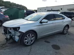 Chevrolet Impala lt Vehiculos salvage en venta: 2016 Chevrolet Impala LT