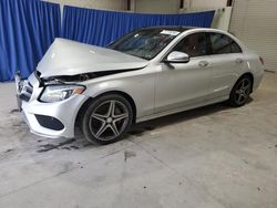 Salvage cars for sale from Copart Hurricane, WV: 2017 Mercedes-Benz C 300 4matic