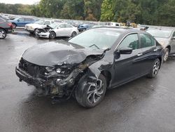 Salvage cars for sale at Glassboro, NJ auction: 2017 Honda Accord LX