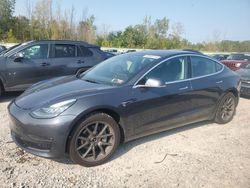 Salvage cars for sale at Leroy, NY auction: 2018 Tesla Model 3