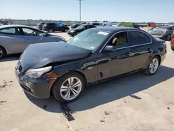 Salvage cars for sale at Wilmer, TX auction: 2010 BMW 528 I