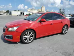 Chevrolet salvage cars for sale: 2015 Chevrolet Cruze LTZ