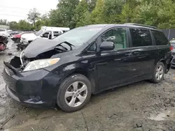 Salvage cars for sale at Waldorf, MD auction: 2012 Toyota Sienna LE