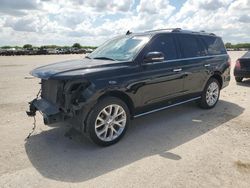 Salvage cars for sale at San Antonio, TX auction: 2018 Ford Expedition Limited