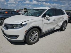 Salvage cars for sale at San Antonio, TX auction: 2016 Lincoln MKX Select