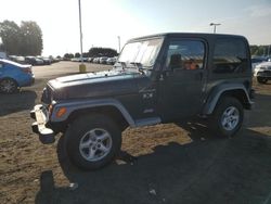 Salvage cars for sale at East Granby, CT auction: 2002 Jeep Wrangler / TJ X