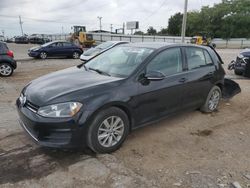 Salvage cars for sale at Oklahoma City, OK auction: 2016 Volkswagen Golf S/SE