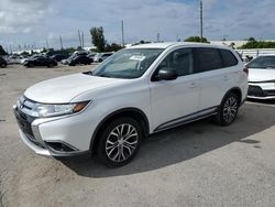 Salvage cars for sale at Miami, FL auction: 2016 Mitsubishi Outlander ES