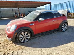 Salvage cars for sale at Andrews, TX auction: 2012 Mini Cooper Coupe S