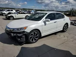 Salvage cars for sale at Grand Prairie, TX auction: 2016 Honda Accord EXL