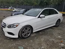 Salvage cars for sale from Copart Waldorf, MD: 2015 Mercedes-Benz E 350 4matic