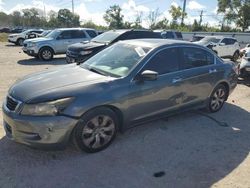 Salvage cars for sale at Riverview, FL auction: 2009 Honda Accord EXL