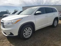 Toyota Vehiculos salvage en venta: 2015 Toyota Highlander LE