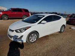 Salvage cars for sale at Amarillo, TX auction: 2016 Hyundai Elantra SE