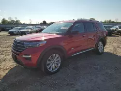 Salvage cars for sale at Central Square, NY auction: 2021 Ford Explorer King Ranch