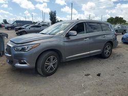 Salvage cars for sale at Miami, FL auction: 2020 Infiniti QX60 Luxe