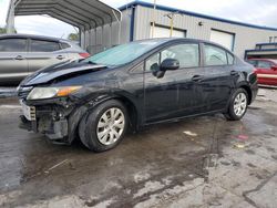 Salvage cars for sale at Lebanon, TN auction: 2012 Honda Civic LX