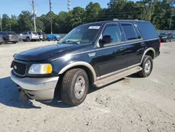 Salvage cars for sale at Savannah, GA auction: 2002 Ford Expedition Eddie Bauer