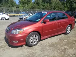 Salvage cars for sale from Copart Waldorf, MD: 2005 Toyota Corolla CE