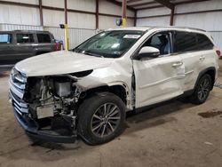 Toyota salvage cars for sale: 2019 Toyota Highlander SE