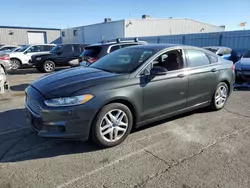 Salvage cars for sale at Vallejo, CA auction: 2016 Ford Fusion SE