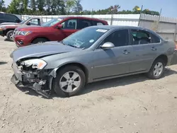 Salvage cars for sale at Spartanburg, SC auction: 2008 Chevrolet Impala LT