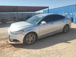 Salvage cars for sale at Andrews, TX auction: 2018 Ford Fusion SE