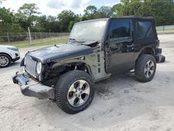 Jeep salvage cars for sale: 2018 Jeep Wrangler Sahara