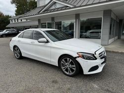 Salvage cars for sale at North Billerica, MA auction: 2015 Mercedes-Benz C 300 4matic