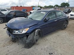 Salvage cars for sale at Homestead, FL auction: 2017 Honda Accord Sport