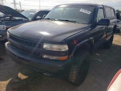 Chevrolet salvage cars for sale: 2002 Chevrolet Silverado K1500