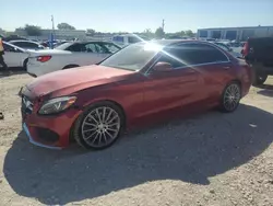 Salvage cars for sale at Haslet, TX auction: 2016 Mercedes-Benz C300