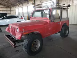 Salvage cars for sale from Copart Phoenix, AZ: 1994 Jeep Wrangler / YJ S