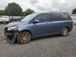 Salvage cars for sale at Mocksville, NC auction: 2017 Toyota Sienna XLE