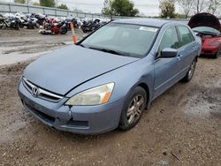 Salvage cars for sale from Copart Elgin, IL: 2007 Honda Accord SE