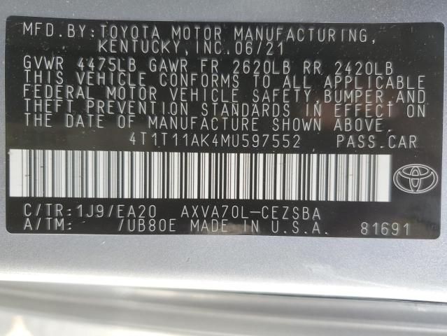 2021 Toyota Camry SE