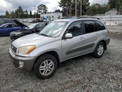 Salvage cars for sale at Graham, WA auction: 2001 Toyota Rav4