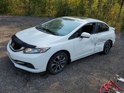 Salvage cars for sale at Cookstown, ON auction: 2014 Honda Civic LX