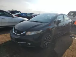 Salvage cars for sale at Brighton, CO auction: 2015 Honda Civic EXL