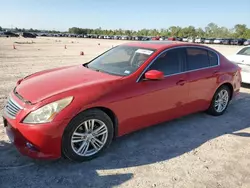 Salvage cars for sale at Houston, TX auction: 2010 Infiniti G37