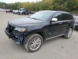 Jeep salvage cars for sale: 2018 Jeep Grand Cherokee Summit