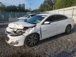 Salvage cars for sale at Arcadia, FL auction: 2020 Chevrolet Malibu RS